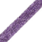 Natural Lilac Amethyst Gemstone 4mm Faceted Cube Square Loose Beads 16 Inch for DIY Jewelry Making Beads - color: Lilac Amethyst