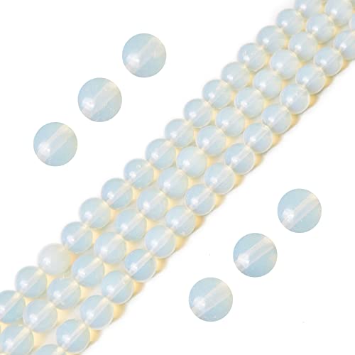 150pcs 8mm Opal Beads Natural Gemstone Beads Round Loose Beads for Jewelry Making - color: Opal, size: 8mm