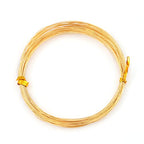 BEADIA 18K Gold Plated Wire 0.4mm 10 Meters Bead Cord for Bracelet Necklace Charm Beading Jewelry Making Findings - size: 0.4mm, style: 18K Gold
