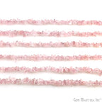 GM GemMartUSA Rose Quartz Natural Raw Chip Beads Strands | Semi-Precious | AAA+ Quality 1 Strand 34” | DIY Bracelet Jewelry Making, Healing Crystal Craft| 4-6mm - Pink-Color Gemstones (CHRQ-70001) - color: Rose Quartz (CHRQ-70001)
