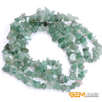 GEM-Inside Crystal Stone Chips for Jewelry Making Genius Gemstone Freeform Loose Beads with Hole for Bracelet Necklace Making Adults 34" (Aventurine, 7-8mm) - color: Aventurine