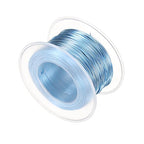HARFINGTON 20 Gauge Aluminum Craft Wire 0.8mm 98.5ft Flexible Bendable Anodized Metal Jewelry Sculpting Wire for Jewelry Making Modelling Craft DIY, Steel Blue - color: Steel Blue, size: 30M x 0.8mm