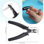 2 Pcs Jump Ring Pliers for Jewelry Making, Portable Jump Ring Opener Premium Metal Jumps Rings Open Plier for Making Jewelry Beading DIY Handmade Crafts Necklace Bracelet Repair Supplies, Black