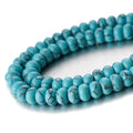 5x8mm Beads Rondelle Spacer Loose Beads for Jewelry Making DIY Crafts Design Handcraft Making 1 Strand 15.5"(Green Turquoise) - color: Green Turquoise