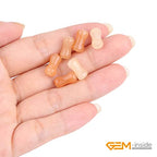 GEM-Inside 30Pcs 8x12mm Natural Yellow Aventurine Jade Plant Bamboo Knot Bone Charms Beads for Jewelry Making Power Energy Chakra Stone Beads - color: Yellow Aventurine Jade