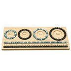 Petoysoso Bead Boards for Jewelry Making, Bamboo Beading Board for Bracelet, Bracelet Bead Board,Jewelry Making Supplies,Beading Tray - size: S-5