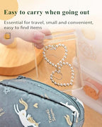 Jewelry Pouches Clear Travel PVC Jewelry Organizer, 100Pcs for Earrings Rings Necklaces Organizer bags - color: 100Pcs Earrings Bag 2.37x3.15 in