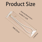GSXRB Thicken PVC Anti Tarnish Jewelry Bags,Jewelry Bags Clear Plastic.Rectangular Jewelry Pouch for Necklace (2.36 * 9IN) - size: 2.36 * 9IN