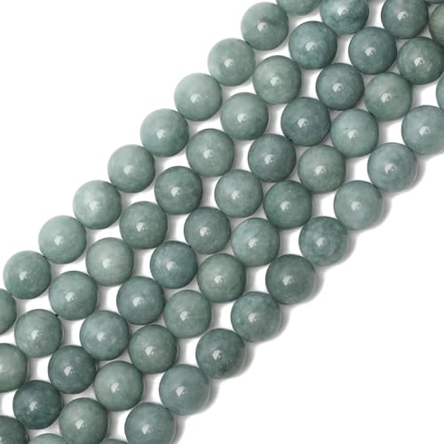 6mm Burmese Jade Natural Stone Beads Round Loose Beads for Jewelry Making Yochus DIY Beads Bracelet Necklace - color: Burmese Jade, size: 6mm