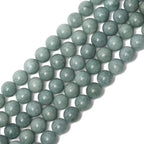 6mm Burmese Jade Natural Stone Beads Round Loose Beads for Jewelry Making Yochus DIY Beads Bracelet Necklace - color: Burmese Jade, size: 6mm