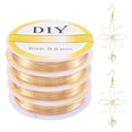 Beadthoven 59 Ft 14K Gold Filled Wire 22 Gauge 0.6mm Dead Soft Round Gold Filled Brass Wire for Crafts Wire Wrap Jewelry Making Supplies - size: 22 Gauge (0.6mm)