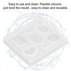 Resin Silicone Clearance, Faceted Clear Silicone for Jewelry Craft Making