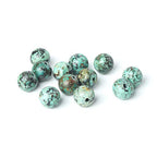 100Pcs Natural Stone 6mm African Turquoise Round Loose Gemstone Energy Healing Beads Hole Size 1mm DIY Smooth Beads for Bracelet Necklace Earrings Jewelry Making - color: African Turquoise, size: 6mm