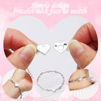 Magnetic Clasp Converter, Heart Design Lobster Clasps for Necklaces and Bracelets, Gold and Silver (3golden+3silvery) - color: 3golden+3silvery