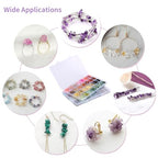 QUEFE 1800pcs 56 Colors Crystal Beads, Ring Making Kit, Gemstone Chip Beads Irregular Natural Stone with Jewelry Making Supplies for DIY Craft Bracelet Necklace Earrings, Craft Gifts - color: 56 Colors