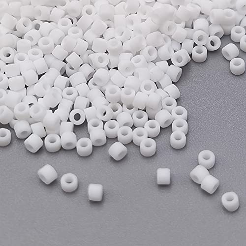 INSPIRELLE Uniform 120 Gram 12/0 (2mm) Cylinder Glass Seed Beads for Craft Jewelry Making, 24 Matte Opaque Dyed Colors - color: 22x Matte Opaque + 2 Metallic