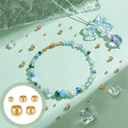 PH PandaHall 18K Gold Plated Brass Tube Crimp Beads 500Pcs 5 Sizes Rondelle Spacer Bead Loose Connector Beads for DIY Jewelry Necklace Bracelet Crafts 2mm 2.5mm 3mm 4mm 5mm, 1~4mm Hole