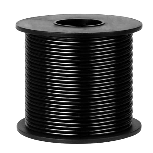 Aluminum Craft Wire, 95 Feet 2.0mm/ 14 Gauge Black Bendable Soft Metal Aluminum Wire Roll Bulk for DIY Crafts Sculpting Jewelry Making - color: Black, size: 14 Gauge