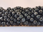 Stone Beads 6mm 140pcs Black Larvikite Beads Round Loose Gemstones Beads for Bracelet Necklace Jewelry Making (6mm, 60605 Black Larvikite) - color: Black Larvikite Beads, size: 6mm