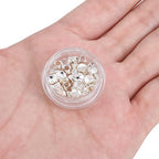 BEADIA Silver Plated Twisted Spacer Beads 4x5mm 30pcs for Jewelry Making Findings Non Tarnish - color: Silver, size: 4x5mm Twisted