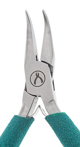 Wubbers Classic Series Bent Chain Nose Jeweler's Pliers - color: Turquoise, size: Bent Chain Nose