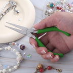 SPEEDWOX 5 inch flat nose pliers mini duckbill pliers fine nose pliers fine nose pliers precision pliers for jewelry making hand tools beading craft craft - style: Mini Curved Nose Pliers Serrated Jaw