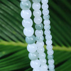 Natural Stone Beads White Jade 8mm Polished Round Smooth Gemstone Beads for Jewelry Making Supplies 15 Inch(45Beads) - color: White Jade 8mm-45pcs