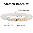12pcs Friendship Bracelets Beaded Bracelets Heishi Bracelet Cute Bracelets Stack Vinyl Clay Disc Bead Surfer Stretch Summer Beach Bracelets For Women Preppy Bracelets - color: B-color 4