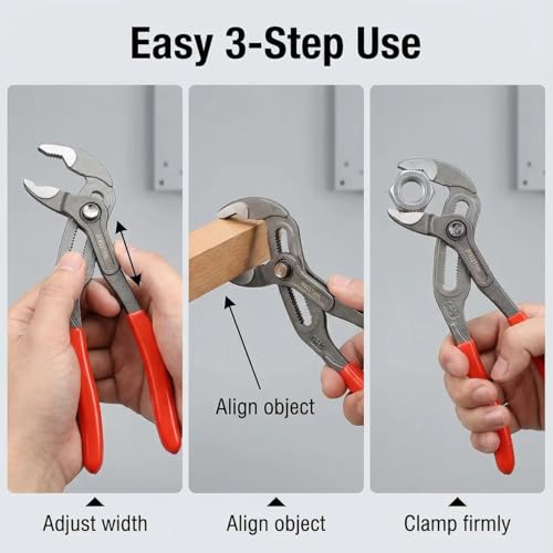 12 inch Groove Joint Plier, Adjustable Pliers Multi-Purpose Water Pump Pliers, Tongue And Groove Plier, V-Jaw, Chrome-Vanadium Steel,Slip Joint Plier Set For Craftsman Lineman Engineer(12inch) - style: 12 inch