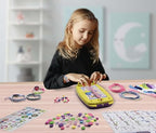 BOLVISEP 2-in-1 Friendship Bracelet Making Kit for Girls Ages 6-12, Arts & Crafts Jewelry Set, DIY String Maker Tool Set with Charm & Stickers, Creative Activity, Best Girls Birthday Gift Kits