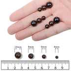 AD Beads Natural Gemstone Round Loose Beads 15" for Bracelet Necklace Earrings Jwelery Making Crafts DIY (4mm, Smoky Quartz) - color: Smoky Quartz, size: 4mm