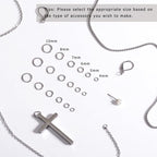 2000 Pieces Stainless Steel Jump Rings for Jewelry Making, 7mm, 18 Gauge Thickness, Silver (7mm) - color: 7mm