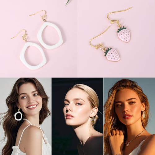 600 Pcs Earing Hooks, Stainless Steel Earring Making Kit Earrings Hooks Gold Earring Backs Jump Rings for Jewelry Making DIY Craft