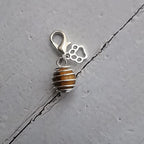 crystal pet collar charms,cat collar charms, dog collar charms - color: Tiger Eye