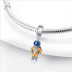 Charm for Bracelets and Necklaces, Heart Animals 925 Sterling Silver Bead Celestial Sun Moon Star Charms Jewelry Gift for Women Girls - color: Astronaut Dangle Charm