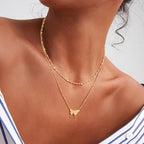 MEVECCO Dainty Gold Chain Choker Necklace 14K Gold Plated Handmade Boho Cute Tiny Beaded Link Choker Necklace Delicate Simple Minimalist Choker Necklace for Women - style: bead chain