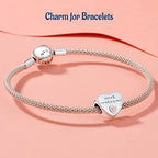 Mothers Day Birthday Number Love Family Friendship Graduation Auntie Grandma Dad Mom Charms for Pandora Bracelets Necklaces, Gifts Women, for Anniversary Valentines Christmas - style: Auntie Charm