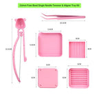 2.6mm Fuse Bead Single Needle Tweezer & Aligner Tray Kit - The Ultimate Set for Efficient Ironing Bead Sorting, Alignment, and Easy Pick-Up