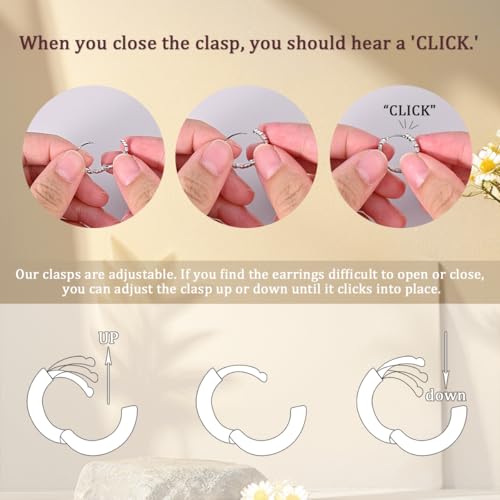 LAZA 925 Sterling Silver Hoop Earrings for Women, Sterling Silver Butterfly Hoops Colorful Flowers Hoop Huggie Earrings Hypoallergenic Jewelry Gifts for Women - color: Pink cat paws Earring