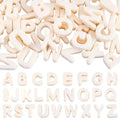 52Pcs A to Z Large Letter Beads White Alphabet Shaped Beads with Large Hole Acrylic Opaque 26 Capital Letters Chunky Initial Alphabet Loose Spacer for Jewelry Making Keychains Phone Chains - style: Style 5