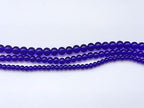 Glass Beads 6mm 140pcs Round Smooth Loose Beads for Bracelet Necklace Jewelry Making Craft DIY（6mm, 50605 Dark Blue） - color: Dark Blue, size: 6mm