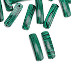 BEADIA Natural Curved Malachite Stone Beads 36x10mm 4pcs for DIY Bracelet Jewelry Making - color: Malachite