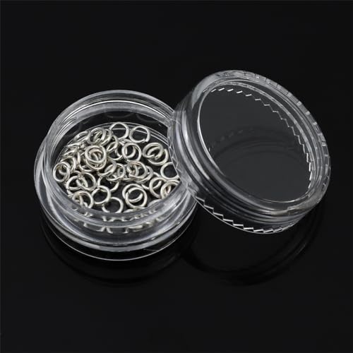 BEADIA 925 Sterling Silver Jump Rings 0.7x4mm 50pcs for Jewelry Making Findings - size: 0.7x4mm