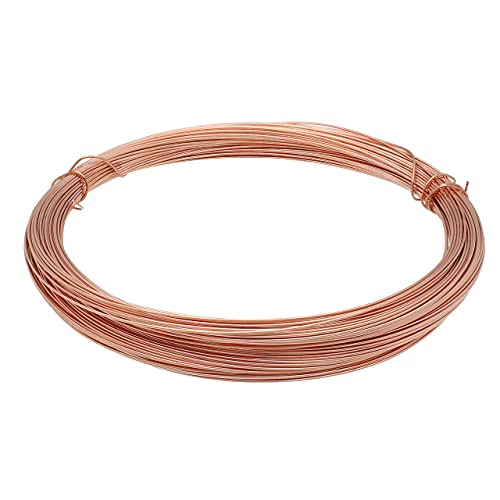Copper German Bead Wire Craft Wire 26 Gauge/.4mm (20 Meters / 65.6 Feet) - color: COPPER, size: 26 Gauge