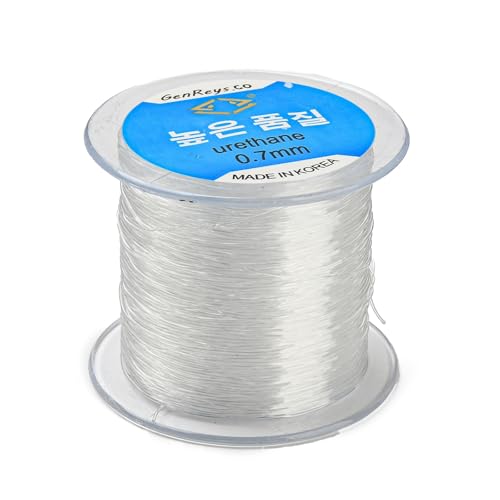 150m/roll Elastic Crystal Thread 0.7mm Clear Stretchy Bracelet String Beading Cord for DIY Women Friendship Bracelet Jewelry Making Craft Supplies - color: Clear, size: 0.7mm