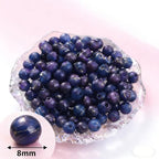 PIPITREE 500 PCS Acrylic Beads 8mm Rainbow Round Bead for Pens Bulk Acrylic Beads for Keychains Beadable Pens DIY Crafts Bracelets Necklace Jewelry Making Plastic Colorful Bead (Purple-Blue) - color: Purple-Blue