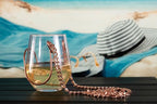 – (Silver, Gold or Bronze Chain Design The most unique, fashionable and functional product in beverage accessories - color: Rose Gold