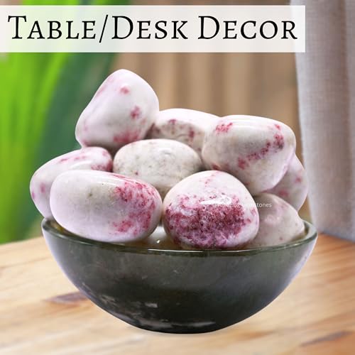 Amazing Gemstone Cinnabarite Crystal Tumbled Stones Polished Rocks - Natural Gem Stones for Healing - DIY Crystals for Protection (1 Piece) - color: Cinnabarite