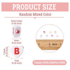 Cheriswelry 3500Pcs 7x7.5x4mm Heart Letter Acrylic Beads Colorful Alphabet Pony Loose Spacer Love Heart Beads for DIY Bracelet Necklace Jewelry Making - color: White Heart Letter Bead