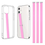 TEAMOLA Silicone Phone Grip Strap - Pink 230 Phone Hand Strap Holder with Loop for Cell Phones, iPhone Grip, Finger Holder & Back of Phone Grips, Secure Anti-Slip Grip(3 Packs) - color: 230，3 Pink
